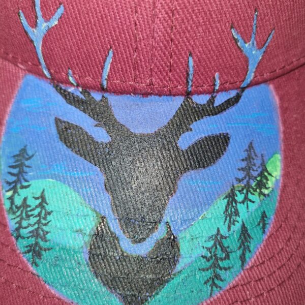 KC Unikat Cap M-016 – Hirschsilhouette im blauen Oval