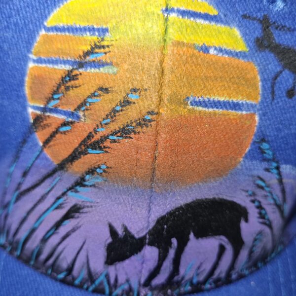 KC Unikat Cap M-018 – Zwei Kitze im Sonnenuntergang