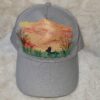 KC Unikat Cap M-022 Kitz im Abendlicht Aquarelltechnik auf grauer Cap