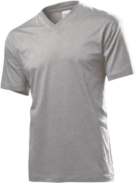 KC Core V-Neck grey heather Frontansicht
