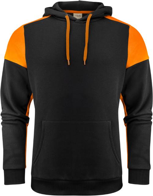 KC Prime Hoodie Unisex black orange Frontansicht
