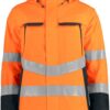 KC Signature Sicherheitsjacke in hi vis yellow-black als Frontansicht. Gefütterte Warn- und Einsatzjacke für Outdoor und anspruchsvolle Bedingungen.