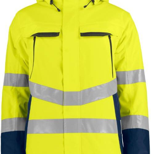 KC Core Softshell Jacke yellow hi vis yellow navy