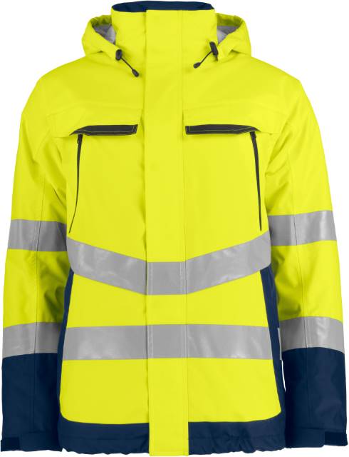 KC Core Softshell Jacke yellow hi vis yellow navy