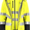 KC Prime 3-in-1 Sicherheitsjacke in hi vis yellow-black als Frontansicht. Modulare Warn- und Einsatzjacke für Outdoor und Einsatz.