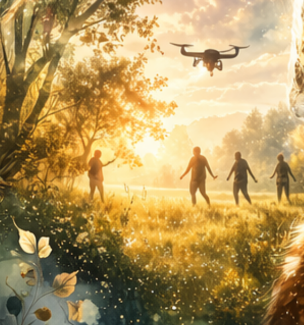 Rehkitz Natur Motiv in kleiner Druckgröße auf weißem Shirt