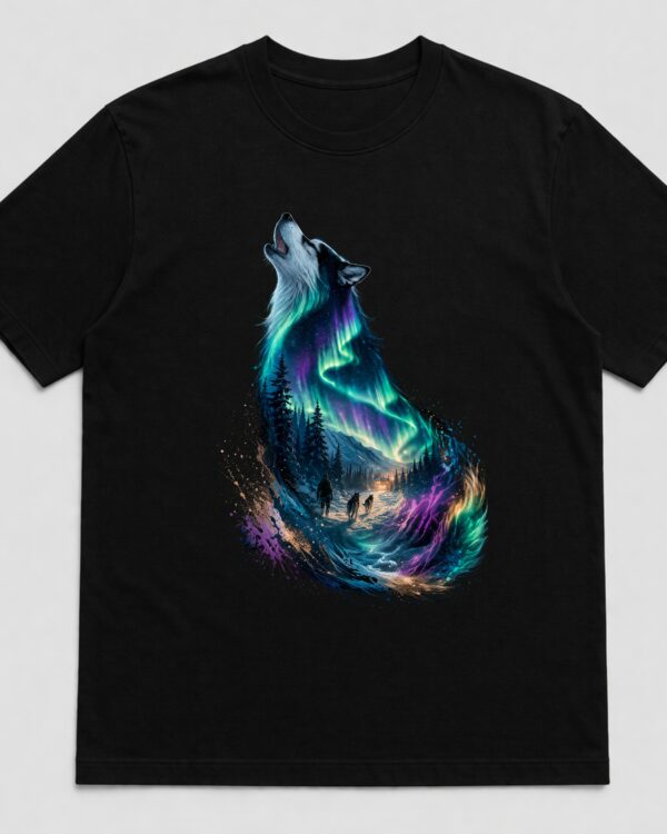 KC Motiv Hunde Husky Polarlichter