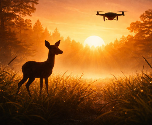 KC Motiv Rehkitz Morgenstimmung KC Motiv Rehkitz Morgenstimmung