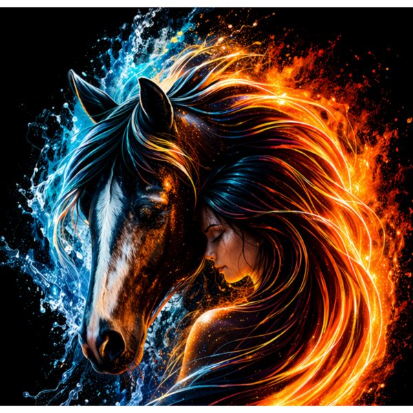 Detail Pferd Motiv Soulhorse Glow